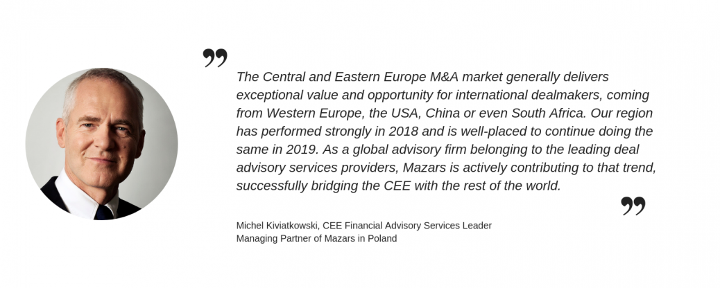 CEE View 2018/19 Michel Kiviatkowski quote 