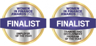 2023 Women in Finance Awards - Finalist seals