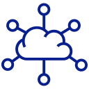 Cloud accounting technology icon